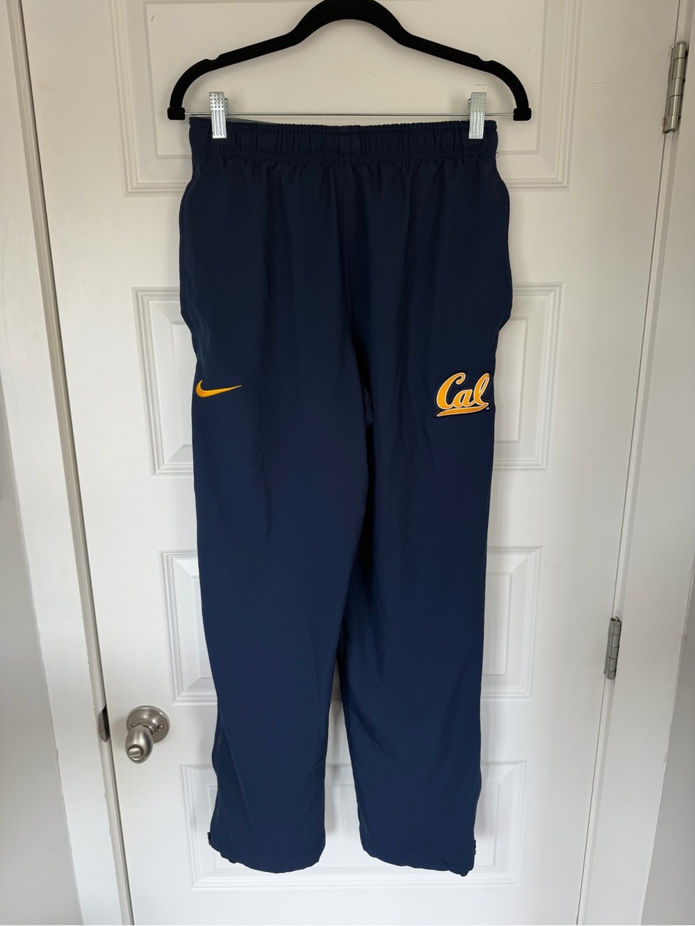 Nike Navy Cal Track Pants with Gold Logo
